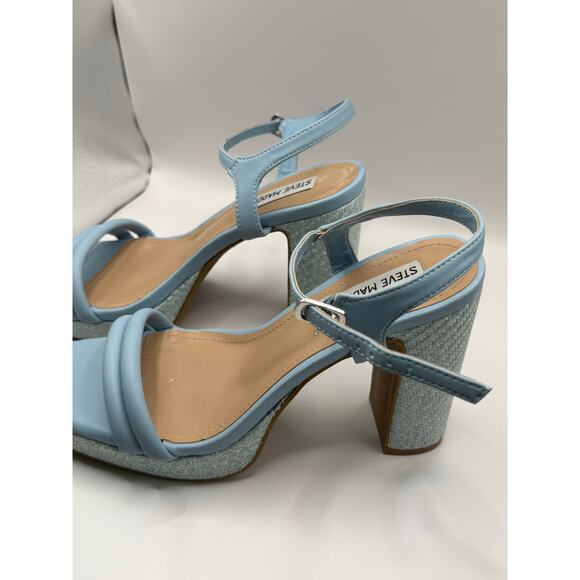 Steve Madden Light Blue Platform Heels – Size 8.5 (New) - Picture 11 of 11